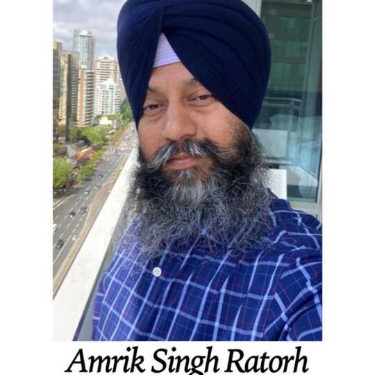 Amrik Singh Rathore, Senior Member, Katha Wahchak, Canada